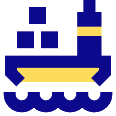 Vessel Cargo Icon from Sharp Pop Set