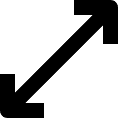Expand Diagonal 1 Icon from Nova Solid Set