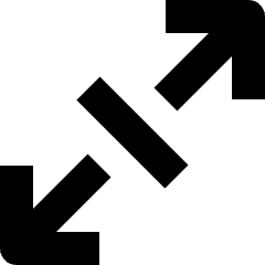 Expand Diagonal 5 Icon from Nova Solid Set