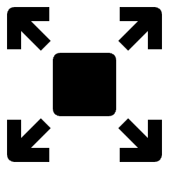 Expand Square Icon from Nova Solid Set