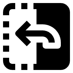 Flip Horizontal Left Icon from Nova Solid Set