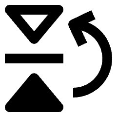 Flip Vertical Up 2 Icon from Nova Solid Set