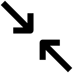 Shrink Diagonal 2 Icon from Nova Line Set