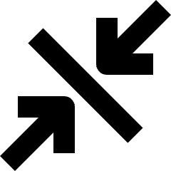 Shrink Diagonal 3 Icon from Nova Solid Set