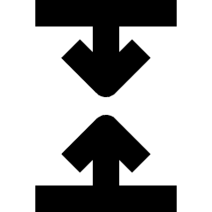 Shrink Vertical 2 Icon from Nova Solid Set