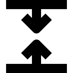 Shrink Vertical 5 Icon from Nova Solid Set