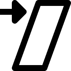 Design Tool Shear Right Icon from Nova Line Icons Set