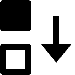 Move Arrange Back Icon from Nova Solid Set
