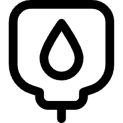 Blood Bag Donation Icon from Core Line Set