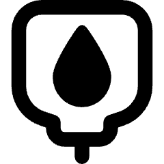 Blood Bag Donation Icon from Core Remix Set