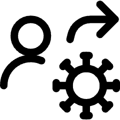 Transmission Virus Human Transmit 1 Icon from Ultimate Regular Set