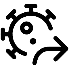 Transmission Virus Transmit Icon from Ultimate Regular Set