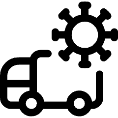 Transmission Virus Transportation Icon from Ultimate Regular Set