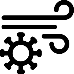 Transmission Virus Wind Breath Icon from Ultimate Regular Set