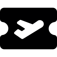 Transportation Ticket Plane Icon from Ultimate Bold Set
