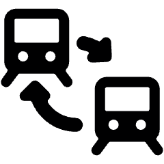 Transportation Ticket Train Transfer Icon from Ultimate Bold Set