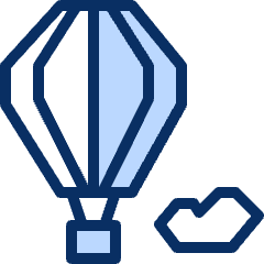 Airballoon Icon from Cyber Duotone Set