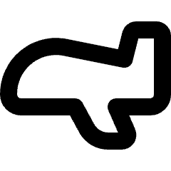 Airplane Icon from Micro Line Set