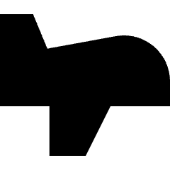 Airplane Icon from Sharp Solid Set