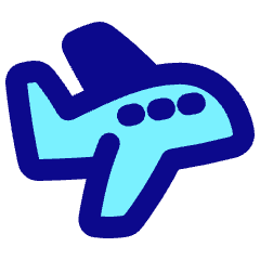 Airplane Icon from Plump Pop Set