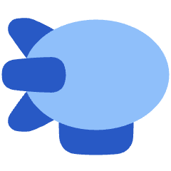 Airship Icon from Plump Flat Set