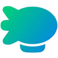Airship Icon from Plump Gradient Set