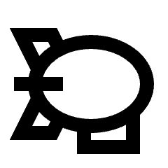 Airship Icon from Sharp Line - Streamline Material Set