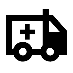 Ambulance Alt Icon from Sharp Line - Streamline Material Set