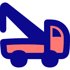 Auto Towing Truck Icon from Flex Pop Set