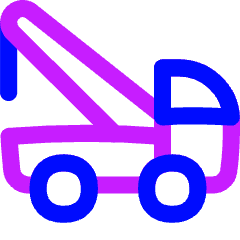 Auto Towing Truck Icon from Flex Neon Set