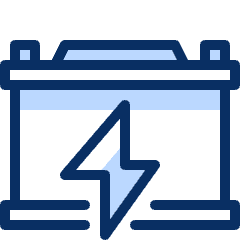 Battery Car Icon from Cyber Duotone Set