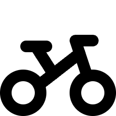 Bicycle Bike Icon from Micro Line Set