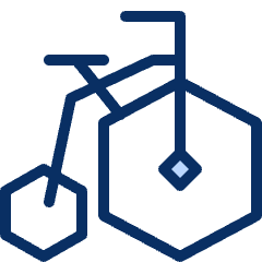 Bicycle Vintage Icon from Cyber Duotone Set