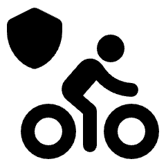 Bike Lane Fill Icon from Rounded Fill - Streamline Material Set