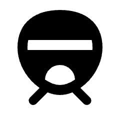 Bullet Train Fill Icon from Rounded Fill - Material Pro Set