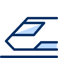 Bullet Train Icon from Cyber Duotone Set