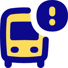 Bus Alert Icon from Flex Pop Set