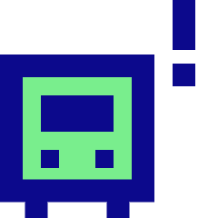 Bus Alert Icon from Sharp Pop Set