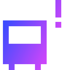 Bus Alert Icon from Sharp Gradient Set