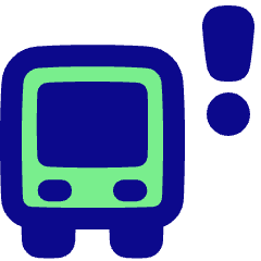 Bus Alert Icon from Plump Pop Set