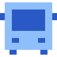 Bus Icon from Sharp Flat Set