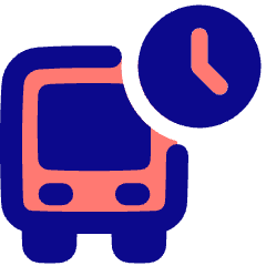 Bus Departure Board Icon from Plump Pop Set
