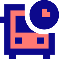 Bus Departure Board Icon from Sharp Pop Set