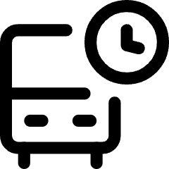 Bus Departure Board Icon from Core Line Set