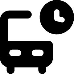 Bus Departure Board Icon from Core Solid Set
