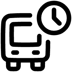 Bus Departure Board Icon from Plump Line Set