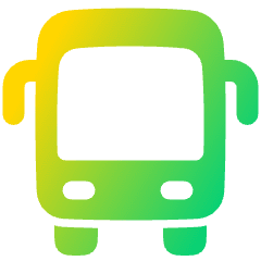 Bus Front Icon from Plump Gradient Set
