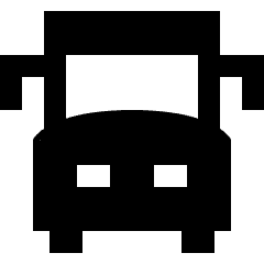 Bus Front Icon from Sharp Solid Set