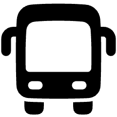 Bus Front Icon from Plump Solid Set