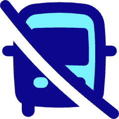 Bus No Transfer Icon from Flex Pop Set
